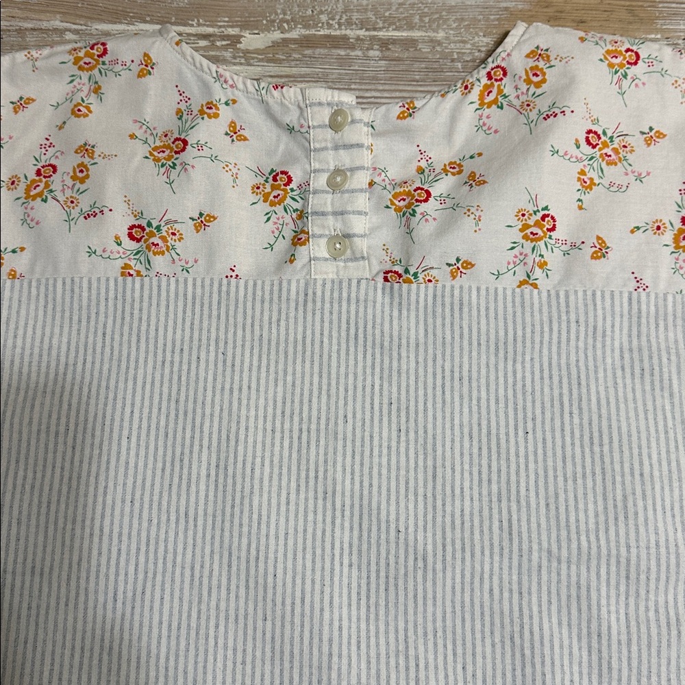Madewell x The New Denim Project Patchwork Top
In Floral and Railroad Stripe S - Picture 6 of 10